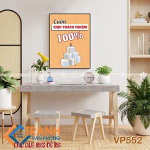 Tranh động lực slogan trang trí - VP552