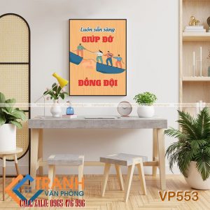 Tranh động lực slogan trang trí - VP553