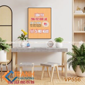 Tranh động lực slogan trang trí - VP556