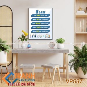 Tranh động lực slogan trang trí - VP557