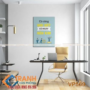 Tranh động lực slogan trang trí - VP569 - Ảnh 2