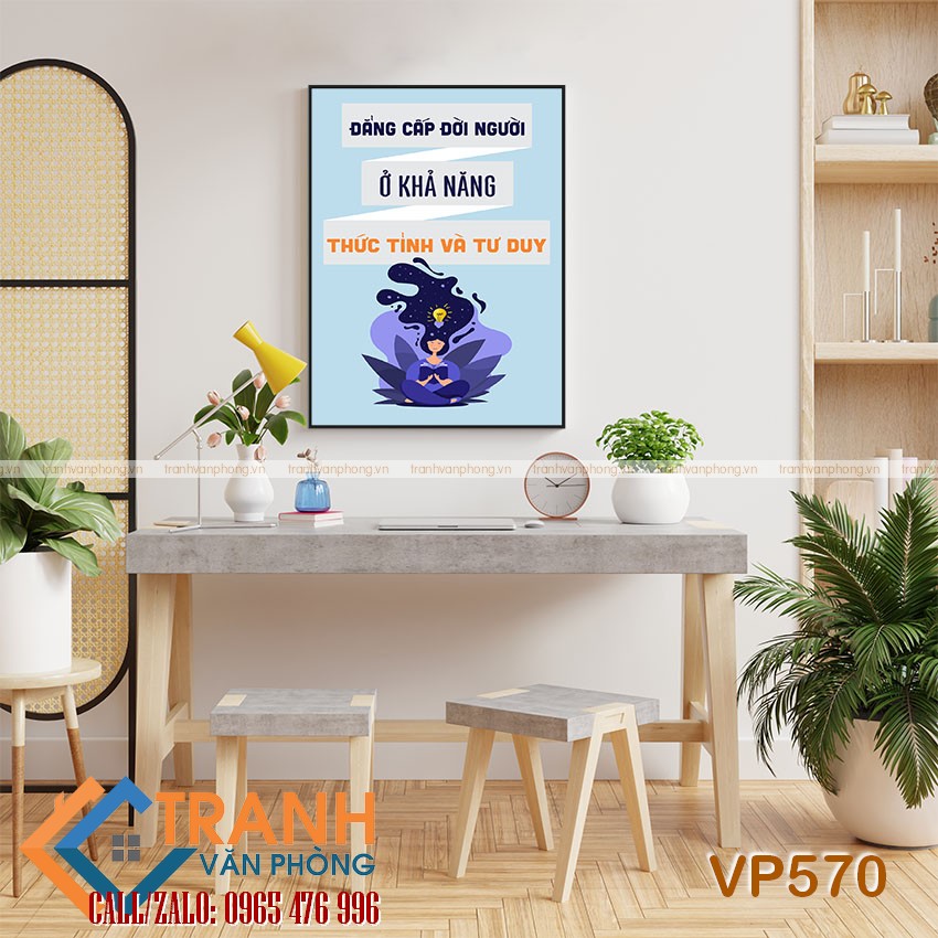 Tranh động lực slogan trang trí - VP570 1 Tranh động lực slogan trang trí - VP570