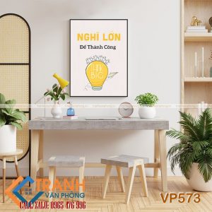 Tranh động lực slogan trang trí - VP573