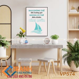Tranh động lực slogan trang trí - VP574