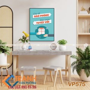 Tranh động lực slogan trang trí - VP575