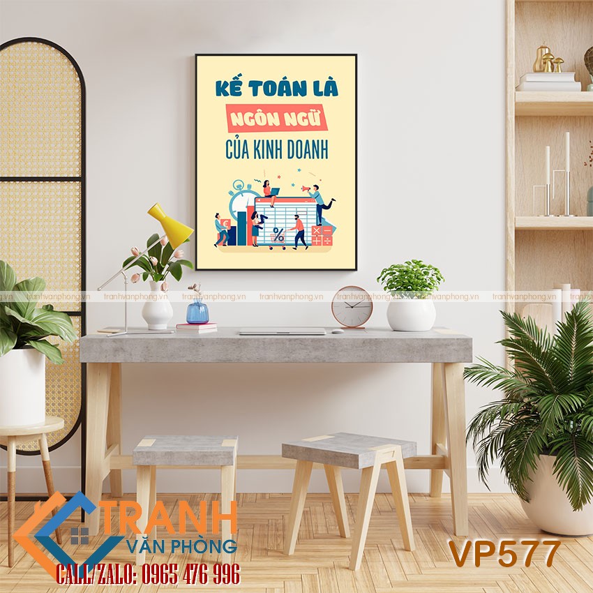 Tranh động lực slogan trang trí - VP577 1 Tranh động lực slogan trang trí - VP577