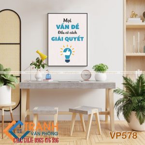 Tranh động lực slogan trang trí - VP578