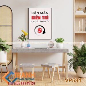 Tranh động lực slogan trang trí - VP581