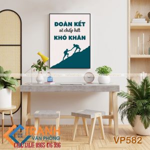 Tranh động lực slogan trang trí - VP582