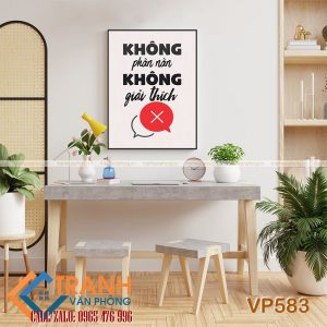 Tranh động lực slogan trang trí - VP583