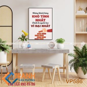 Tranh động lực slogan trang trí - VP586