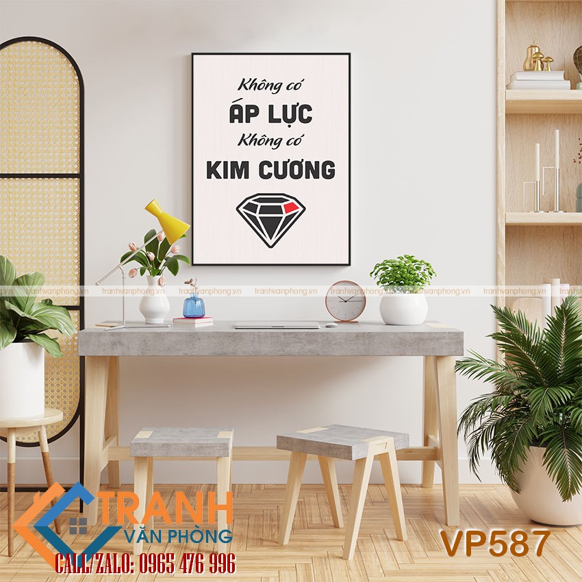 Tranh động lực slogan trang trí - VP587 1 Tranh động lực slogan trang trí - VP587