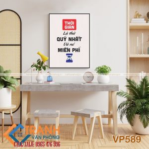 Tranh động lực slogan trang trí - VP589