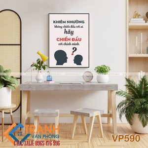 Tranh động lực slogan trang trí - VP590