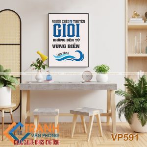 Tranh động lực slogan trang trí - VP591