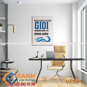 Tranh động lực slogan trang trí - VP591 - Ảnh 2