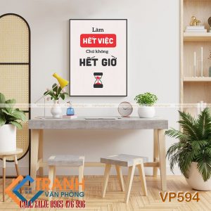 Tranh động lực slogan trang trí - VP594
