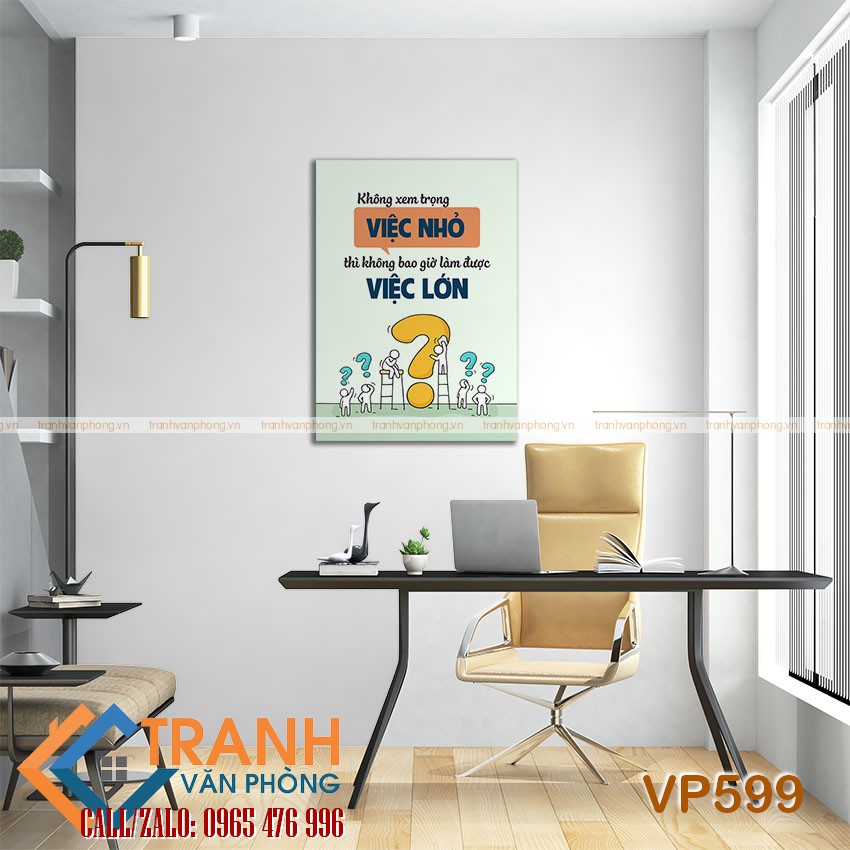 Tranh động lực slogan trang trí - VP599 2 Tranh động lực slogan trang trí - VP599 - Ảnh 2