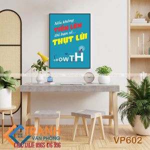 Tranh động lực slogan trang trí - VP602