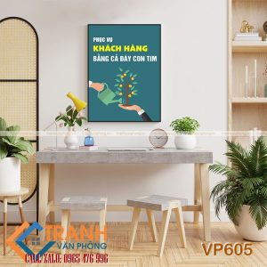Tranh động lực slogan trang trí - VP605