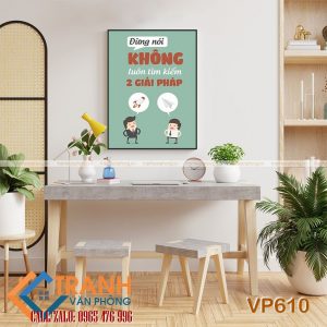 Tranh động lực slogan trang trí - VP610