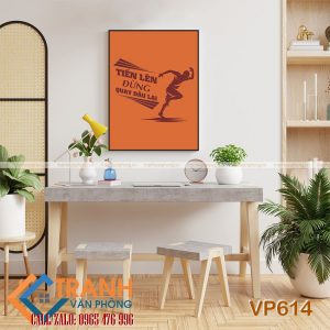 Tranh động lực slogan trang trí - VP614
