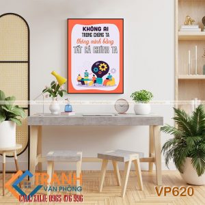 Tranh động lực slogan trang trí - VP620