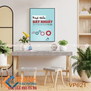 Tranh động lực slogan trang trí - VP621