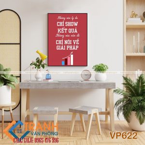 Tranh động lực slogan trang trí - VP622