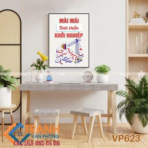 Tranh động lực slogan trang trí - VP623