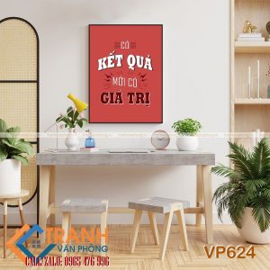 Tranh động lực slogan trang trí - VP624