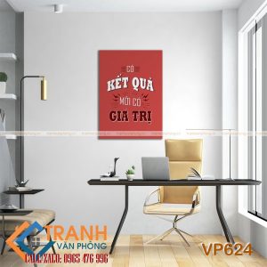 Tranh động lực slogan trang trí - VP624 - Ảnh 2