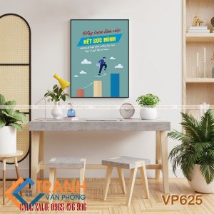 Tranh động lực slogan trang trí - VP625