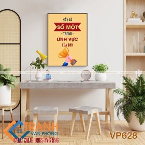 Tranh động lực slogan trang trí - VP628