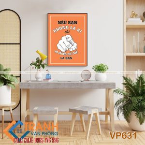 Tranh động lực slogan trang trí - VP631