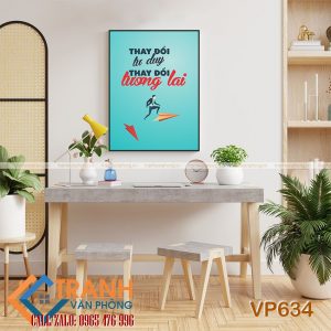 Tranh động lực slogan trang trí - VP634