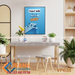 Tranh động lực slogan trang trí - VP638