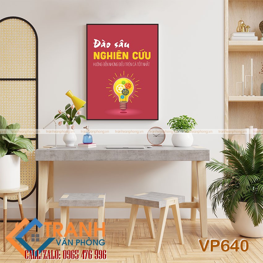 Tranh động lực slogan trang trí - VP640 1 Tranh động lực slogan trang trí - VP640