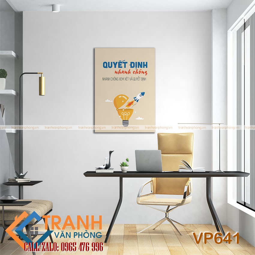 Tranh động lực slogan trang trí - VP641 2 Tranh động lực slogan trang trí - VP641 - Ảnh 2
