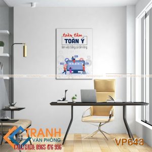 Tranh động lực slogan trang trí - VP643 - Ảnh 2