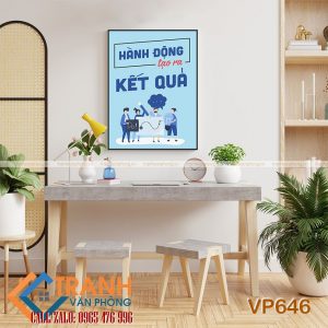 Tranh động lực slogan trang trí - VP646