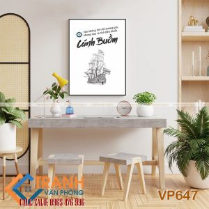 Tranh động lực slogan trang trí - VP647