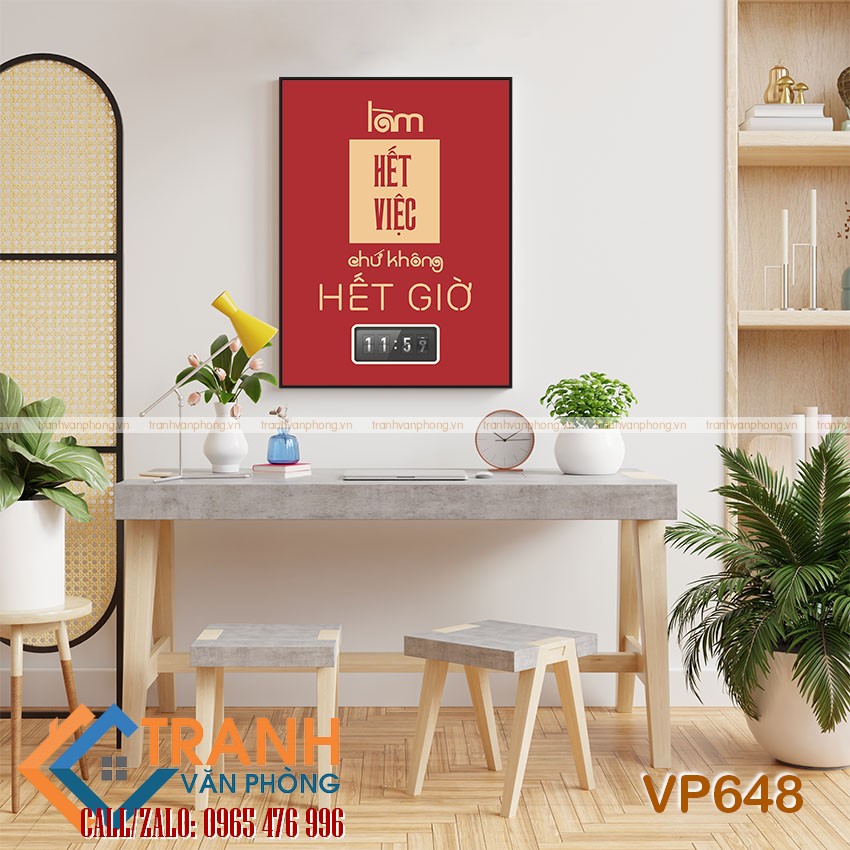 Tranh động lực slogan trang trí - VP648 1 Tranh động lực slogan trang trí - VP648