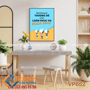 Tranh động lực slogan trang trí - VP652