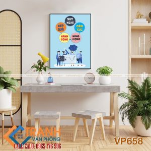 Tranh động lực slogan trang trí - VP658