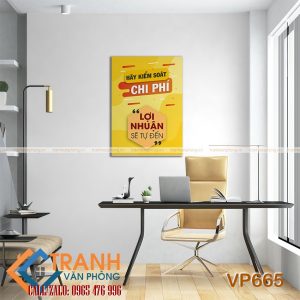 Tranh động lực slogan trang trí - VP665 - Ảnh 2
