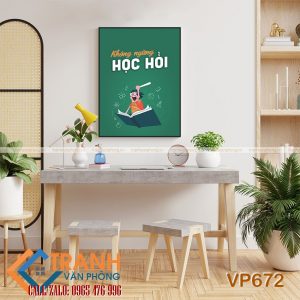 Tranh động lực slogan trang trí - VP672