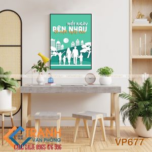 Tranh động lực slogan trang trí - VP677