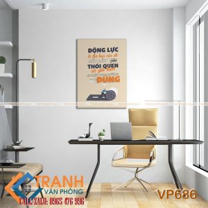 Tranh động lực slogan trang trí - VP686 - Ảnh 2