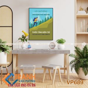 Tranh động lực slogan trang trí - VP689